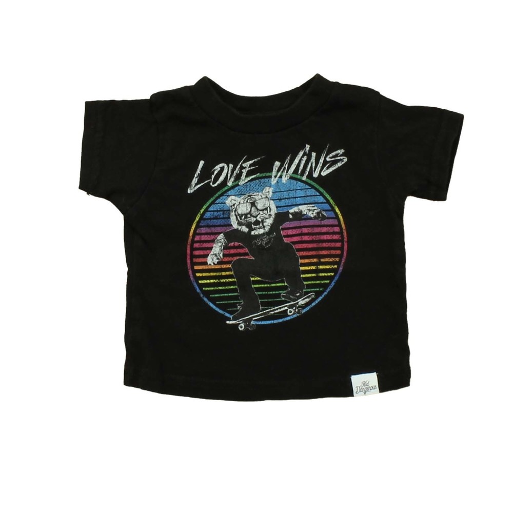 Kid Dangerous Boys Black | Multi T-Shirt size: 3-6 Months